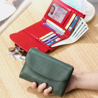 ⏰Cartera unisex Pebble de piel auténtica con protección RFID🔥