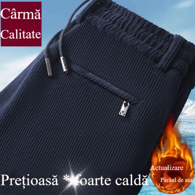 【M-5XL】 Pánske tepláky Jeseň Zima Velvet Plus Velvet Voľné ležérne nohavice