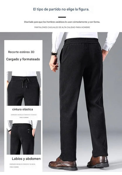 👖【L-5XL】Pánske jesenné/zimné zamatové tepláky, voľné nohavice na voľný čas