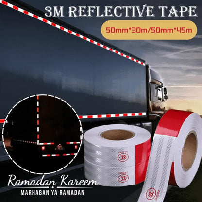 🚛【30M】🌙🔆Crveno-bijele reflektirajuće naljepnice, reflektirajuće trake za kamione