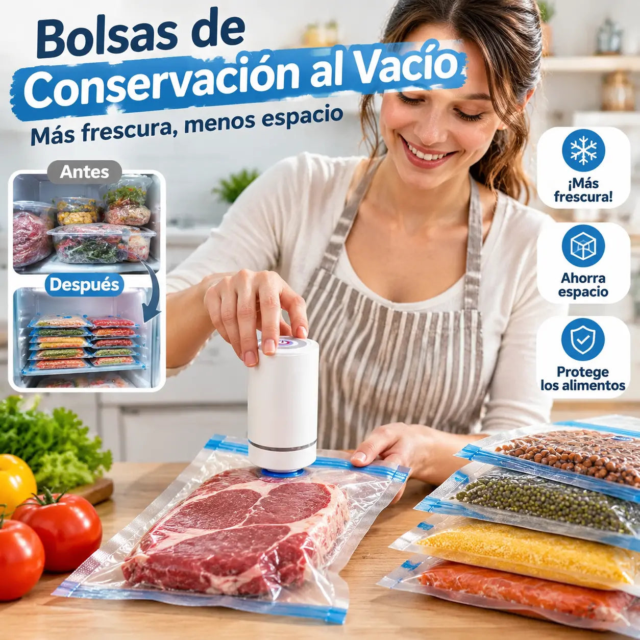 🔥PROMOCIÓN DE ÚLTIMO DÍA - 50% DE DESCUENTO🔥Juego de bolsas para selladoras al vacío para selladoras al vacío de cocina