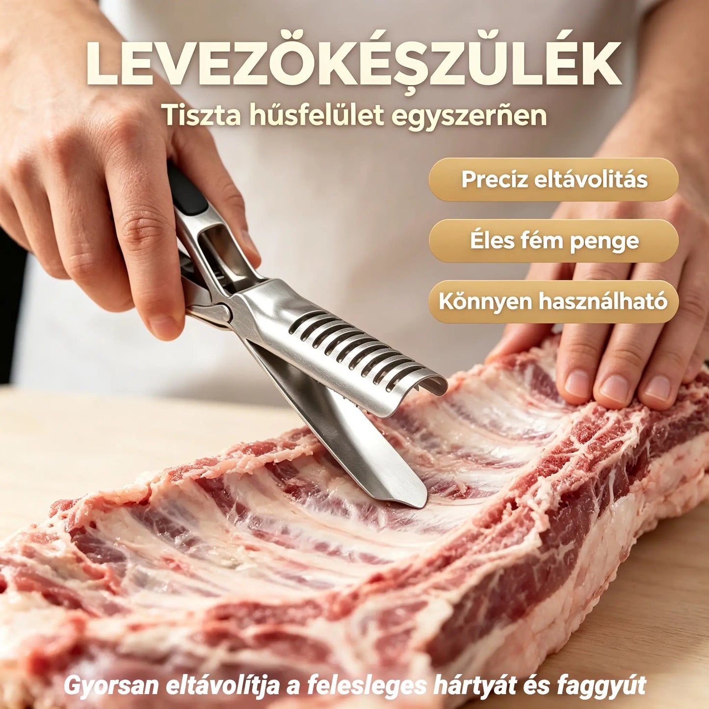 🥩 1 darab 7900 Ft 🔥🏠 2026-os új modell bordamembrán-eltávolító