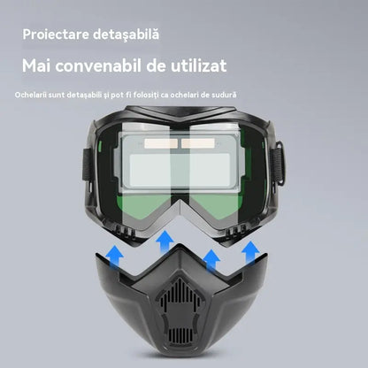 😎Plně automatická svářečská kukla s ochrannou maskou pro svářeče s výměnou světla