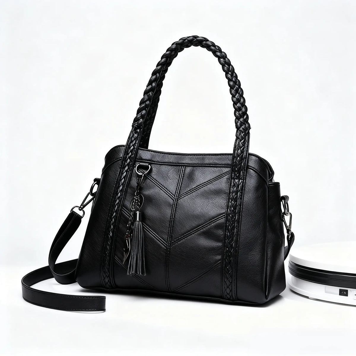 👜💟【50% ZĽAVA】Veľkoobjemová mäkká kožená kabelka s tromi priehradkami, vodeodolná a odolná voči poškriabaniu