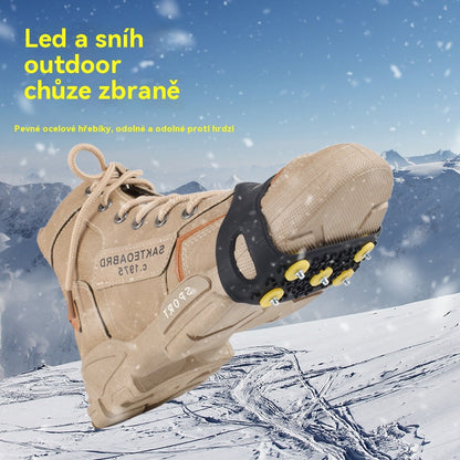 👴🚶🏔️❄️Αγοράστε 2, πάρτε 2 δωρεάν🔥Αντιολισθητική λαβή με πέντε δόντια και αόρατα κραμπόν, απαραίτητη για υπαίθριες δραστηριότητες.