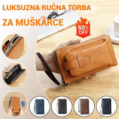 💼【45% OFF】Novi ručno izrađeni višenamjenski muški novčanik od prave kože