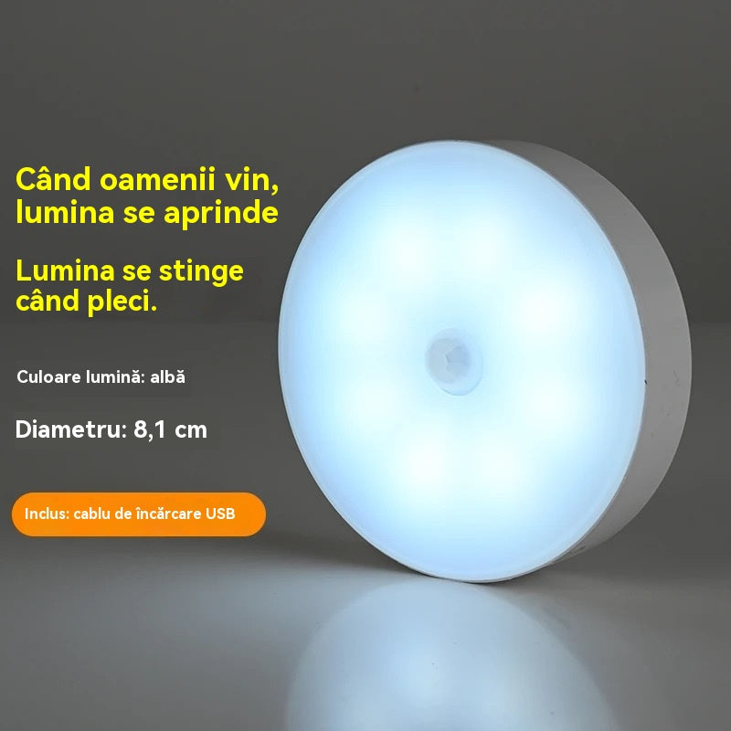 🏡💡Inteligentné LED svetlo s funkciou detekcie ľudského tela, jednoduché nabíjanie a praktické
