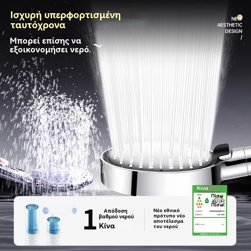 🔥Časově omezená nabídka💦🚿 Vysokotlaká sprchová hlavice se 6 funkcemi Nástěnná sprchová hlavice pro ohřívač vody do koupelny
