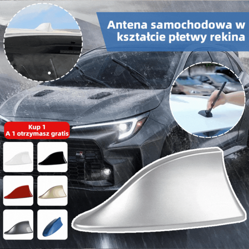 🚗🚗【Kupte 1, získejte 1 zdarma】Univerzální dekorativní anténa žraločí ploutev do auta, rádiová signální anténa