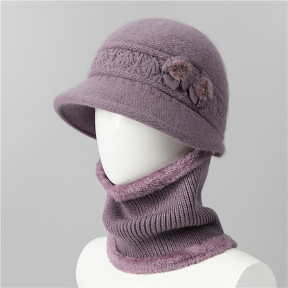 🧶Kapa + šal🧶 Topli zimski pratitelj: topla pletena vunena kapa