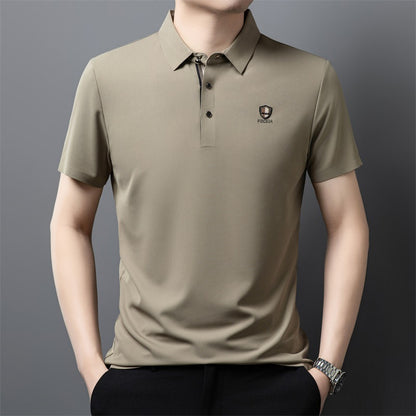 【M-4XL】Nova ledeno svilena polo majica s reverom i pola rukava za ljeto 2026.