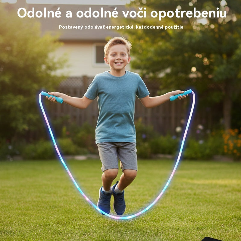 🏃【Kupite 2, dobite 2 gratis】🌈 Otroška LED svetleča skakalna vrv