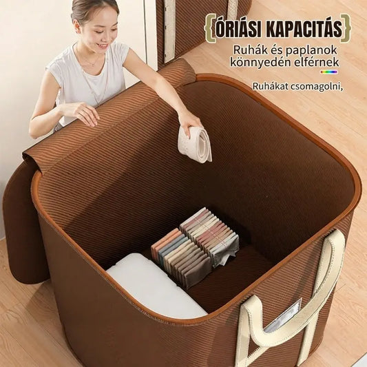 【3 darab - Extra nagy 50*40*50】Extra nagy kapacitású költöztető tárolótáskák, szekrényként is használhatók