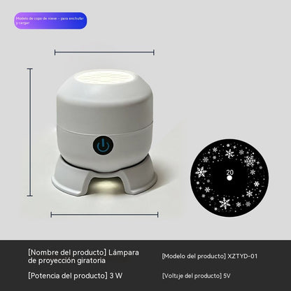 Динамичен въртящ се LED проектор