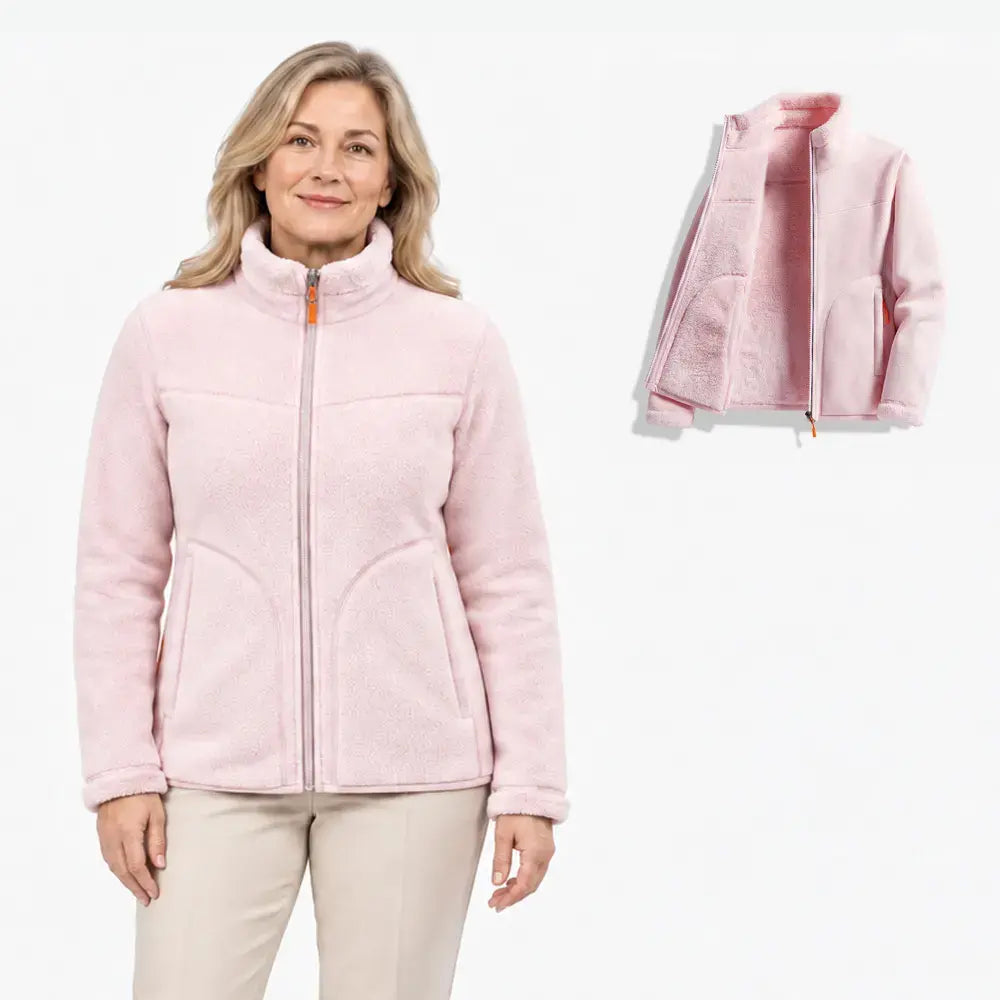 【M-4XL】Kifordítható női polárkabát – két stílus egyben!