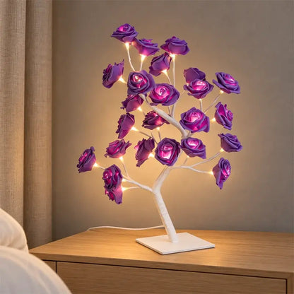 Rózsafa alakú éjszakai fény – USB LED asztali lámpa