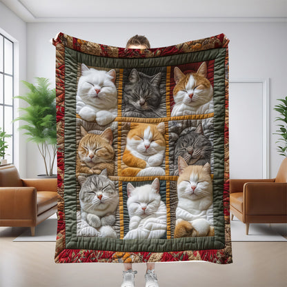 🎁🐱【130*150CM】Manta para dormir Gato Real
