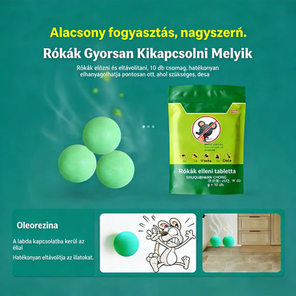 🔥[5 csomag 8800 Ft] [Szuper alacsony ár - 🐭❌ Az utolsó három napban kapható] Hatékony rágcsáló- és rovarriasztó tabletták jégkristályvirágokkal.