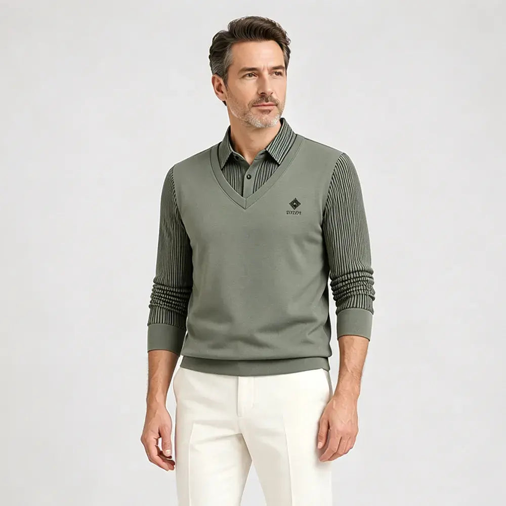 🔥👔【M-4XL】Moški dvodelni komplet iz vrhunskega kašmirja
