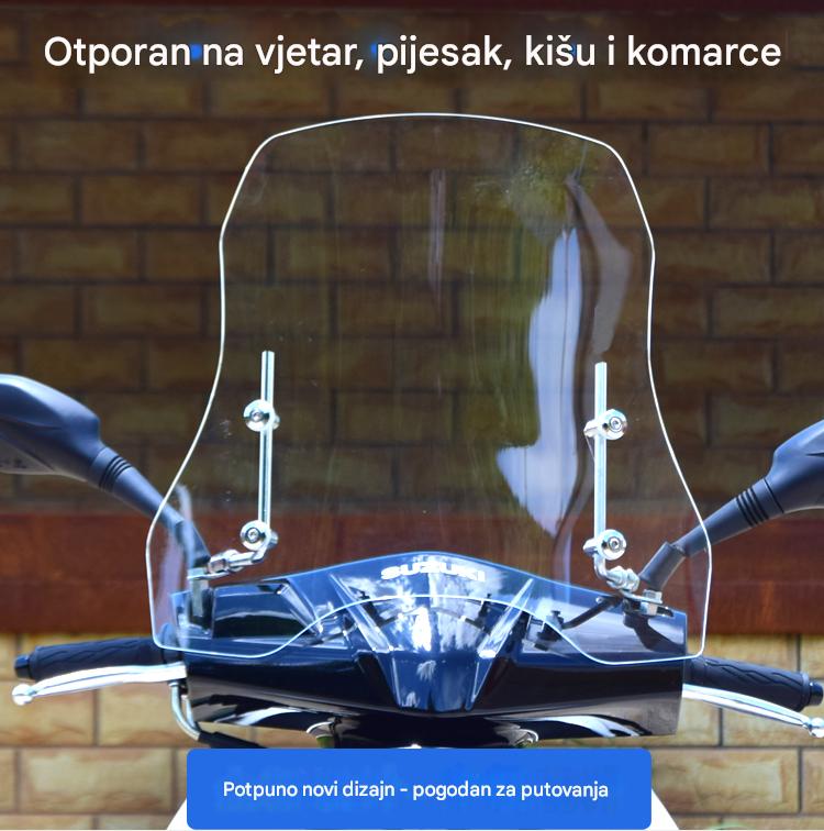 💥💥🏍️【2,0 mm debljine 37 cm visine】2026 novo vjetrobransko staklo za električna vozila univerzalno vjetrobransko staklo