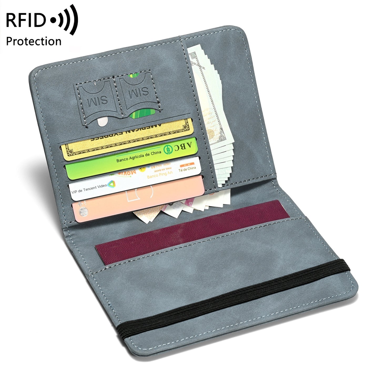 🎒✨ Премиум портфейл за пътуване с RFID защита – Сигурност и стил при всяко пътуване
