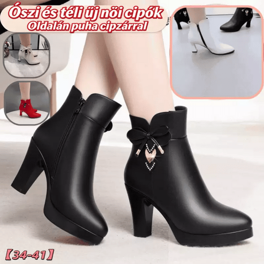👢🔥【34-41】2026-ös őszi-téli új női divatcsizma puha, oldalsó cipzárral
