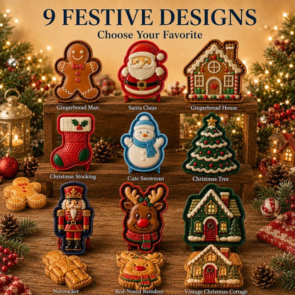 ⌛ 🥧🎄Kolekcia mini vianočných foriem na torty s 9 dizajnmi | 🫎Opakovane použiteľné reliéfne formy na výrobu detailných vianočných tort v tvare Santa Clausa, snehuliaka, soba a vianočného stromčeka⛄