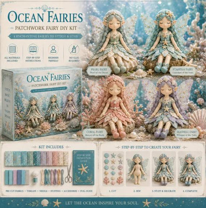 🌸50% kedvezmény - Mesebeli varrás sorozat - Saját készítésű patchwork tündérbaba készlet✨👼