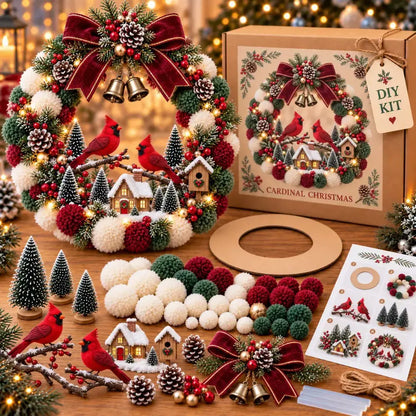 🎄🎁🏵Karácsonyi koszorú készítő készlet - ünnepi dekoráció