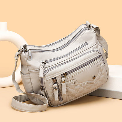 💥【45% OFF】👜2026 új, nagy kapacitású puha bőr válltáska/crossbody táska