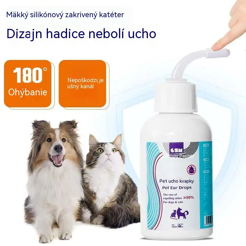 [Vegyél egyet, a másodikat ingyen kapod]🐶🐱 Fültisztító oldat háziállatoknak – Enyhíti a kutyák és macskák fülviszketését.