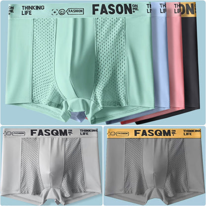 🔥Calzoncillos bóxer para hombre confeccionados en malla Air Mesh Ice Silk. Elásticos, cómodos y transpirables.