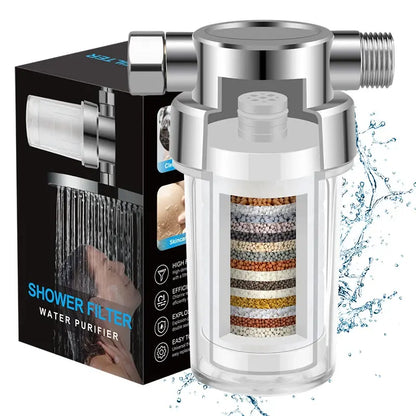 🚿💦Zuhany előszűrője megtisztítja a vizet és eltávolítja a klórt a víznyomás csökkentése nélkül.