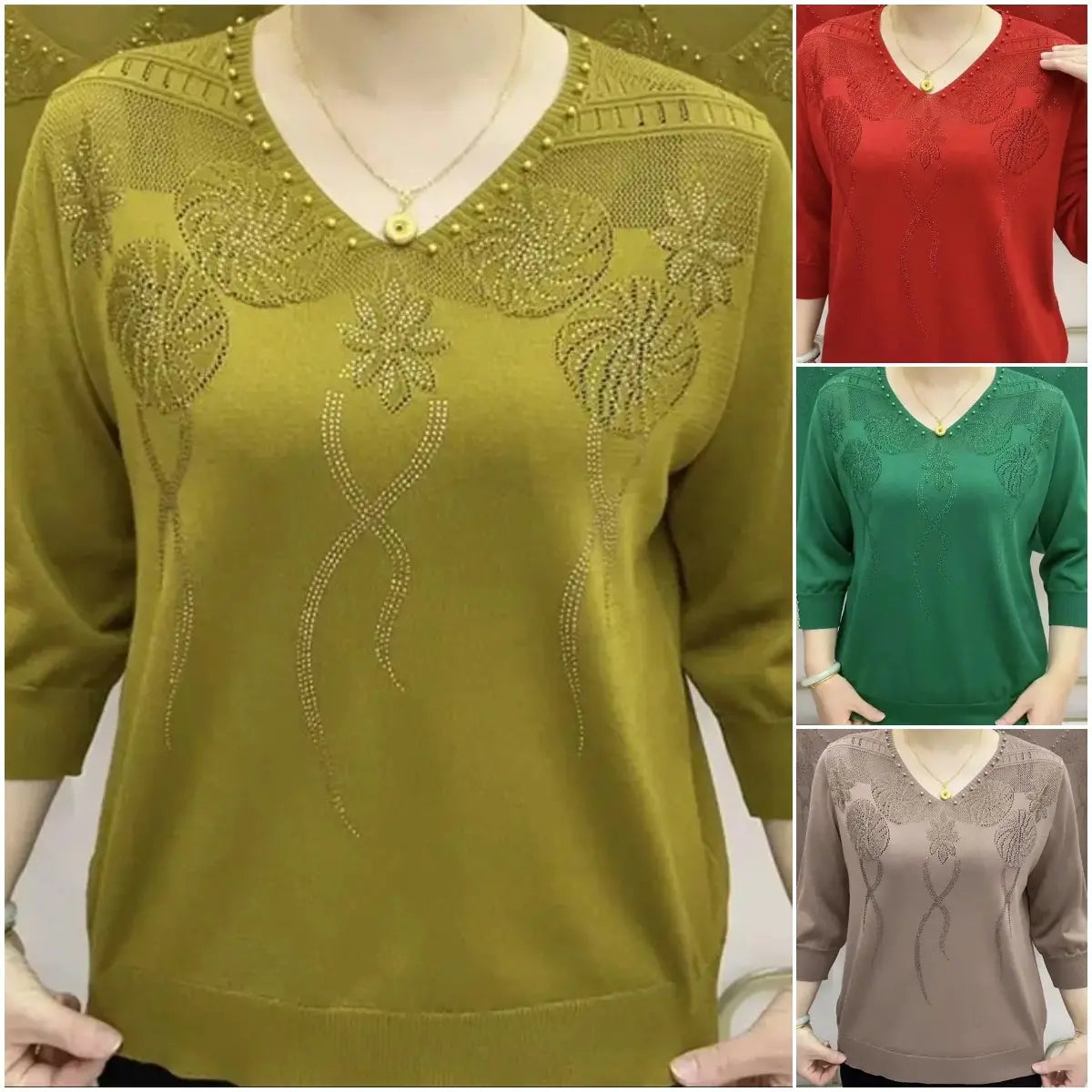 🔥【M-5XL】Nový módny top z ľadového hodvábu – jemný, vzdušný a lichotivý pre každú postavu. Ideálny na jeseň aj do práce! ✨