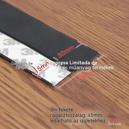 🚪 PVC ajtó alsó tömítőszalag – Por- és huzatálló