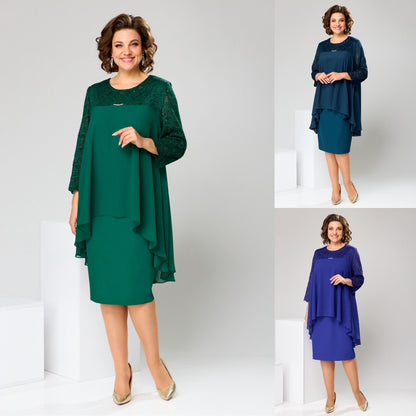 🍑😍【S-5XL】Očarljiva obleka velike velikosti