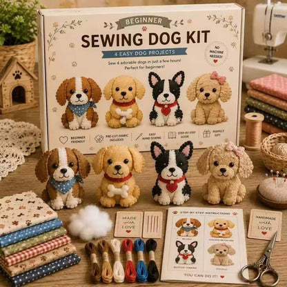 ✨50% kedvezmény🎨✂️ Barkács textilművészeti készlet – Alkoss saját textilállatokat, kreatív, kézzel készített alkotásokat