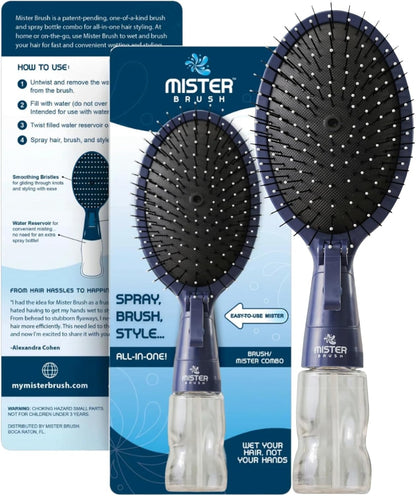 Cepillo alisador multifuncional con aplicador de spray - 2 en 1 - Cepillo alisador