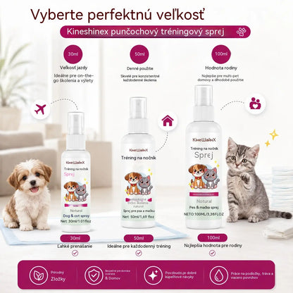 🐶🐱 Sprej na výcvik čistoty pro psy a kočky – podporuje výcvik čistoty ✨