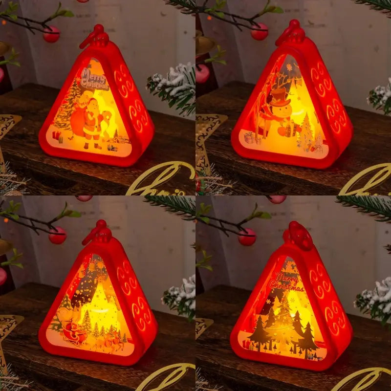 🌲🎅【1 db-os szett.】🎁✨Karácsonyi retró éjszakai fények | Világító hóember dekoráció + ablakpárkány vagy asztaldísz