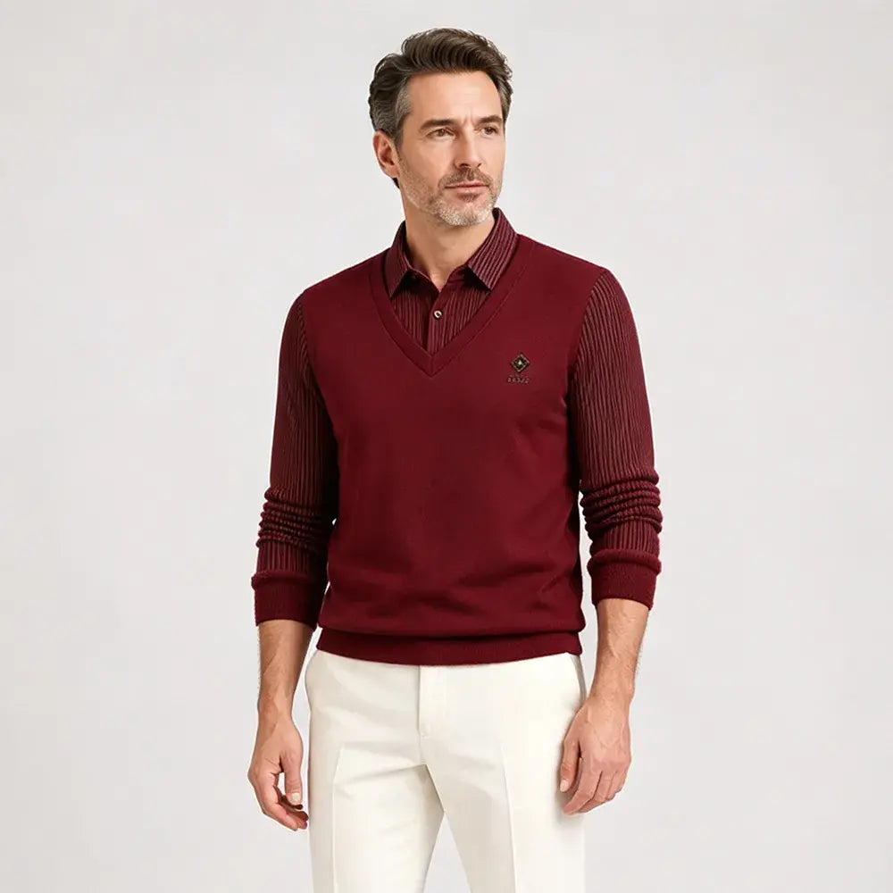 🔥👔【M-4XL】Moški dvodelni komplet iz vrhunskega kašmirja