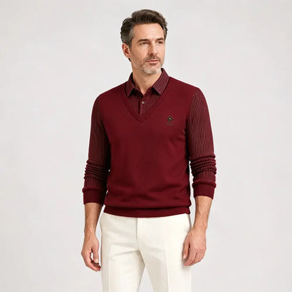 🔥👔【M-4XL】Moški dvodelni komplet iz vrhunskega kašmirja