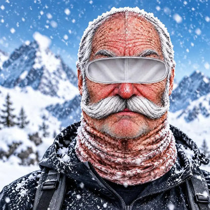 🔥😎 Vidám, 3D-s, meleg arcmaszk téli szabadtéri sportokhoz