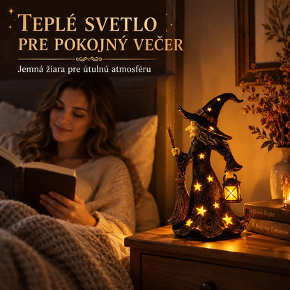 🧙✨Csillagos boszorkány éjszakai fény dekoráció