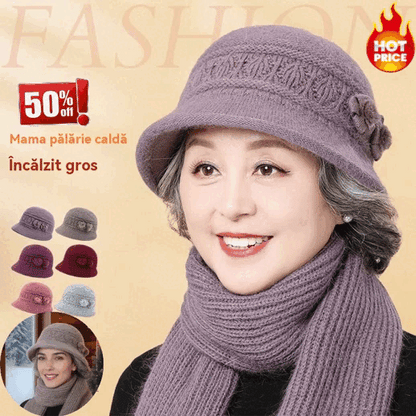 🧶Kapa + šal🧶 Topli zimski pratitelj: topla pletena vunena kapa