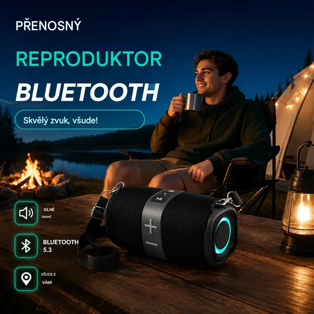 🥳 NABÍDKA, KTEROU SI NEMŮŽETE PROMEŠKAT 2026 ❤️Přenosný Bluetooth basový reproduktor