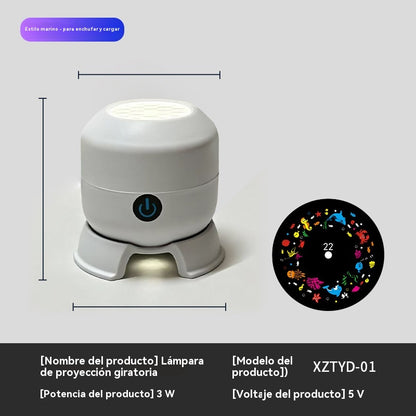 Динамичен въртящ се LED проектор