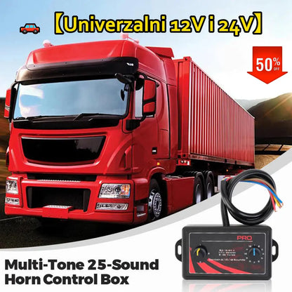 🔥【45% OFF】🚗【Univerzalni 12V i 24V】Upravljačka kutija za zvučnike s 25 glasova i više glasova