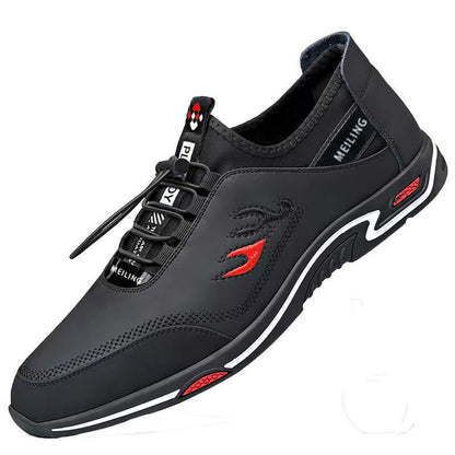 👞Moški poslovni čevlji za prosti čas iz zračnega usnja ✅ brez vonja ✅ mehak usnjen podplat ✅ modni in vsestranski