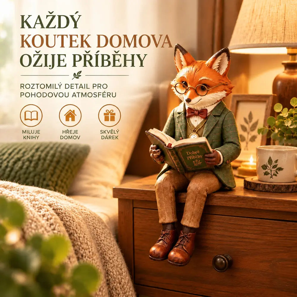 🦊🎄✨Gyanta rókafigura - karácsonyi asztaldísz